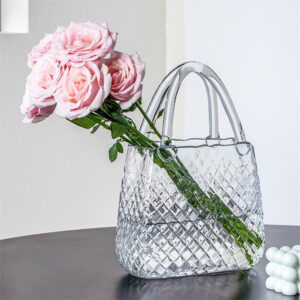 glass flower vase bag shape hp 049