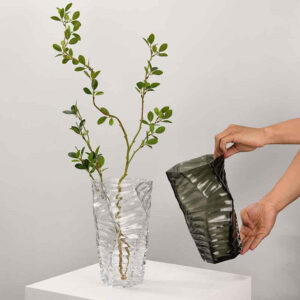 glass flower vase hp 081