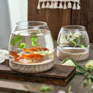 glass flower vase hp 035