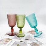 Color Glassware Water Glass Wine Glass Solid Color Drinkware - Image 2