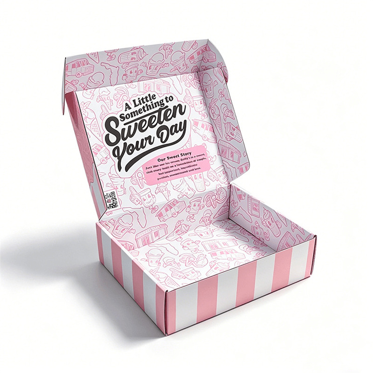 2-1 Corrugated color box e‑flute color box printing - Image 1