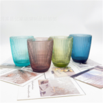 Color Glassware Water Glass Wine Glass Solid Color Drinkware