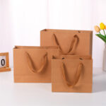 Craft paper bags logo available