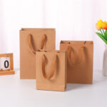 Craft paper bags with handle