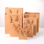 Craft paper bags with handle - Image 3