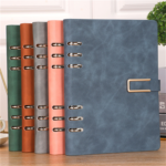 Custom Suede Leather Cover Notebook for Promotion Gifts