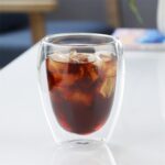 Iced coffee in double wall borosilicate glass